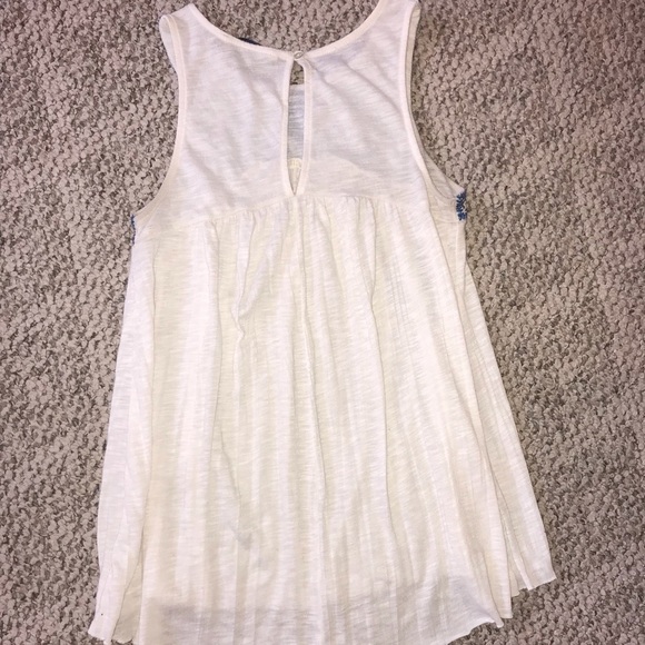 Blue and White Boho Summer Top - Picture 4 of 4